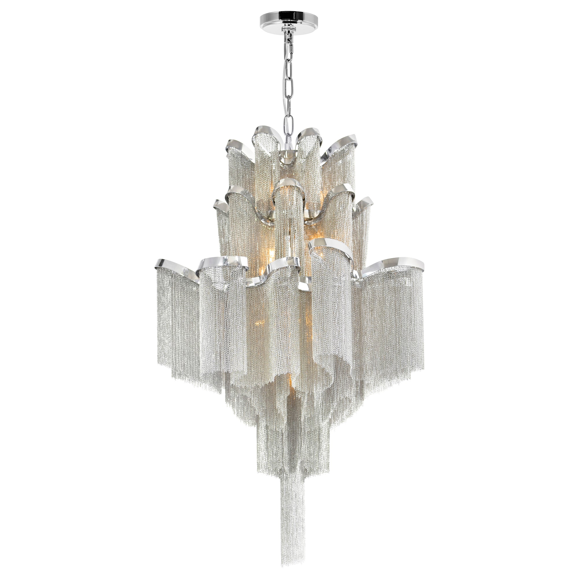 Daisy 16 Light 24 Inch Chrome Chandelier