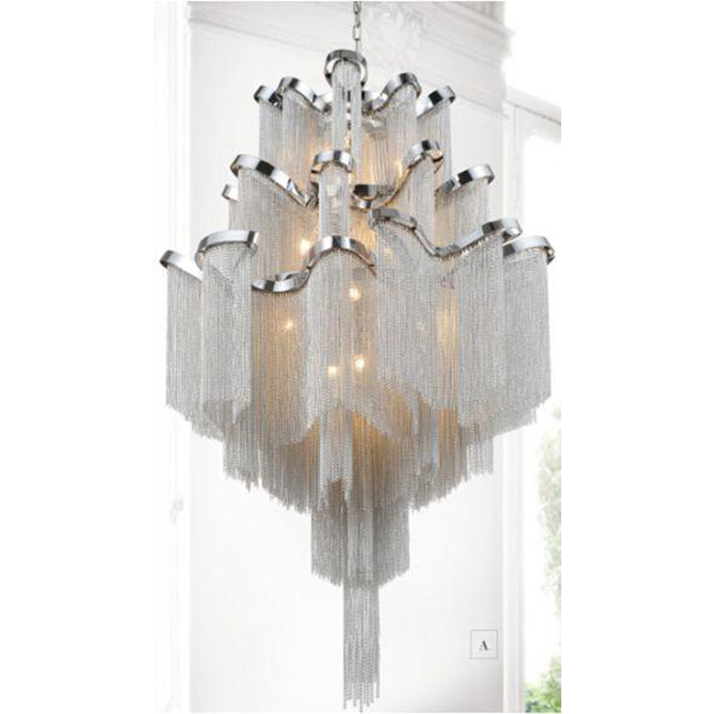 Daisy 17 Light 24 Inch Chrome Chandelier