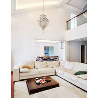 Daisy 17 Light 24 Inch Chrome Chandelier