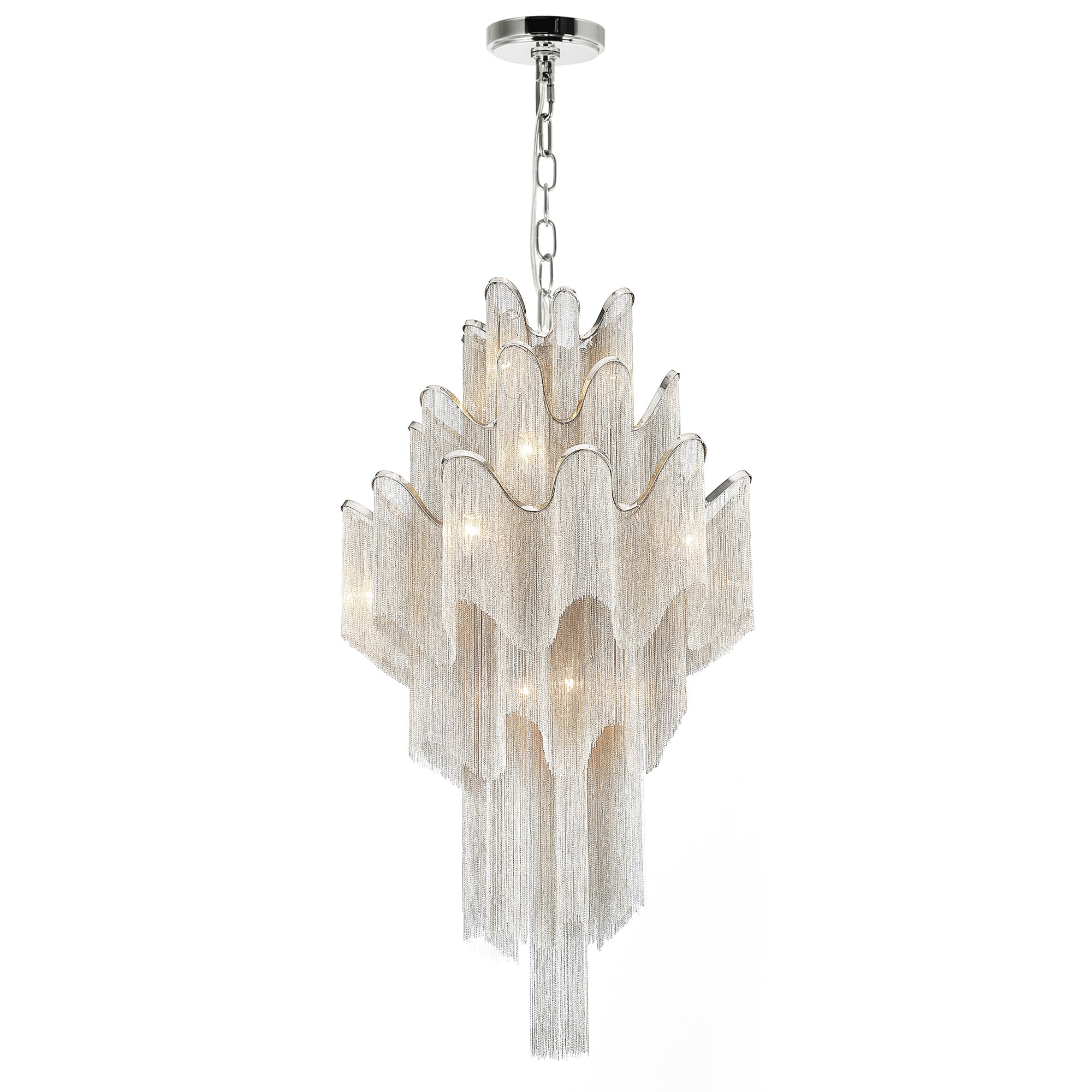 Daisy 17 Light 32 Inch Chrome Chandelier