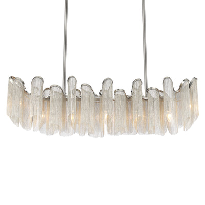 Daisy 7 Light 47 Inch Chrome Chandelier