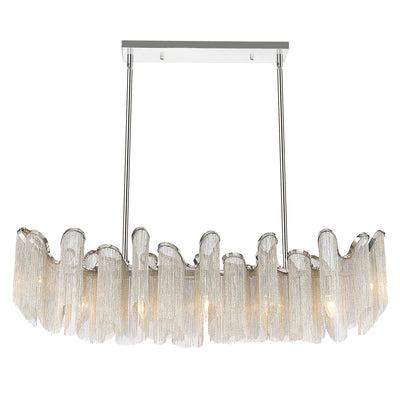 Daisy 7 Light 47 Inch Chrome Chandelier