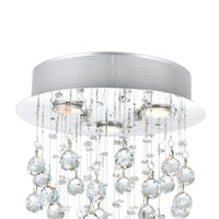 Rain Chandeliers 3 Lights Chrome Finish