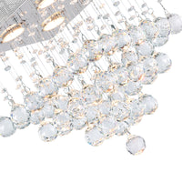 Square 4 Light Chrome Chandelier