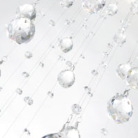 Rain Chandeliers 3 Lights Chrome Finish