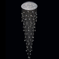 Rain Chandeliers 12 Light Chrome Finish