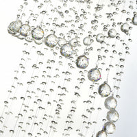 Spiral 12 Light Chrome Chandelier With Clear Crystal Design