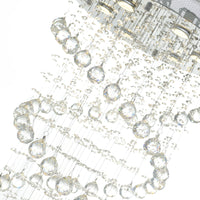 Double Chandeliers Spiral 6 Light Chrome