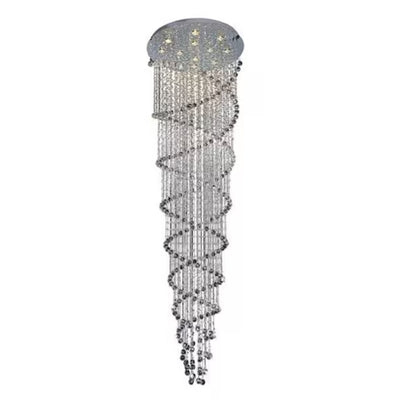 Double Chandeliers Chrome 12 Lights