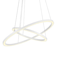 Chalice Chandeliers Two Ring White Finish