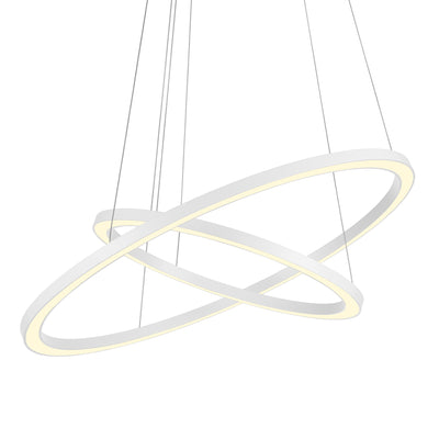 Chalice Chandeliers Two Ring White Finish