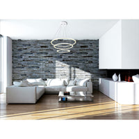 Chalice Chandeliers White Finish 3 Rings