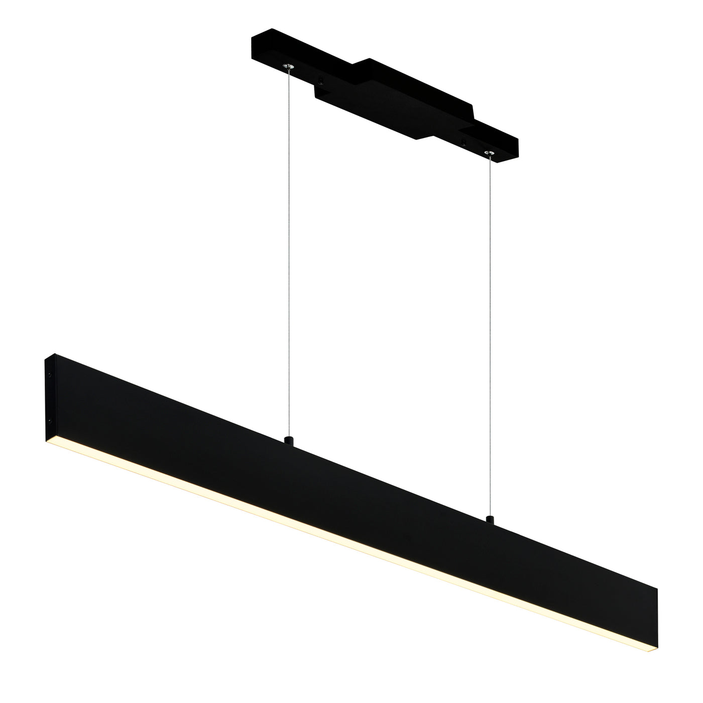 Krista 6 Light 36 Inch Integrated LED Black Chandelier