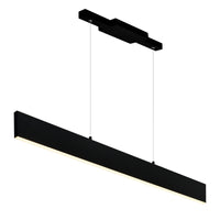 Krista 6 Light 36 Inch Integrated LED Black Chandelier