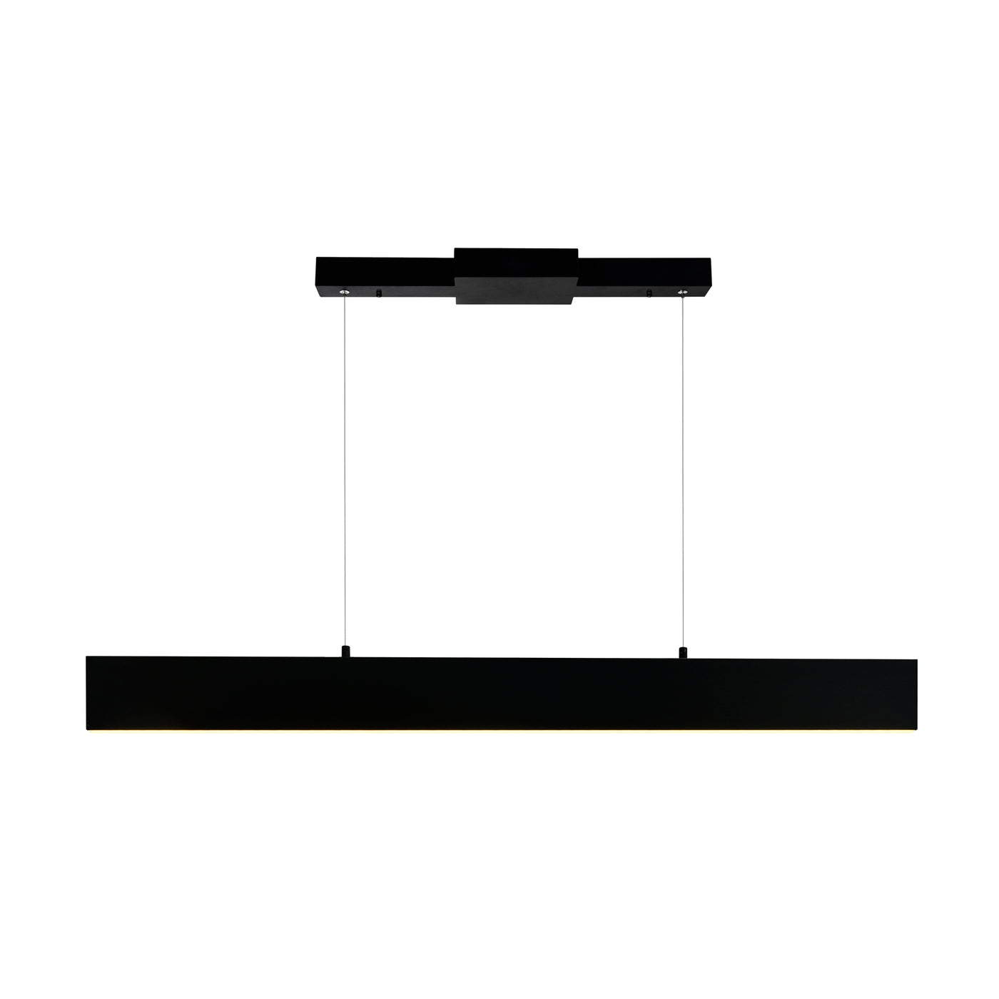 Krista 6 Light 36 Inch Integrated LED Black Chandelier