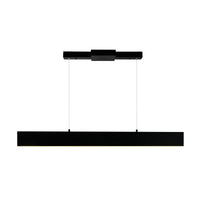 Krista 6 Light 36 Inch Integrated LED Black Chandelier