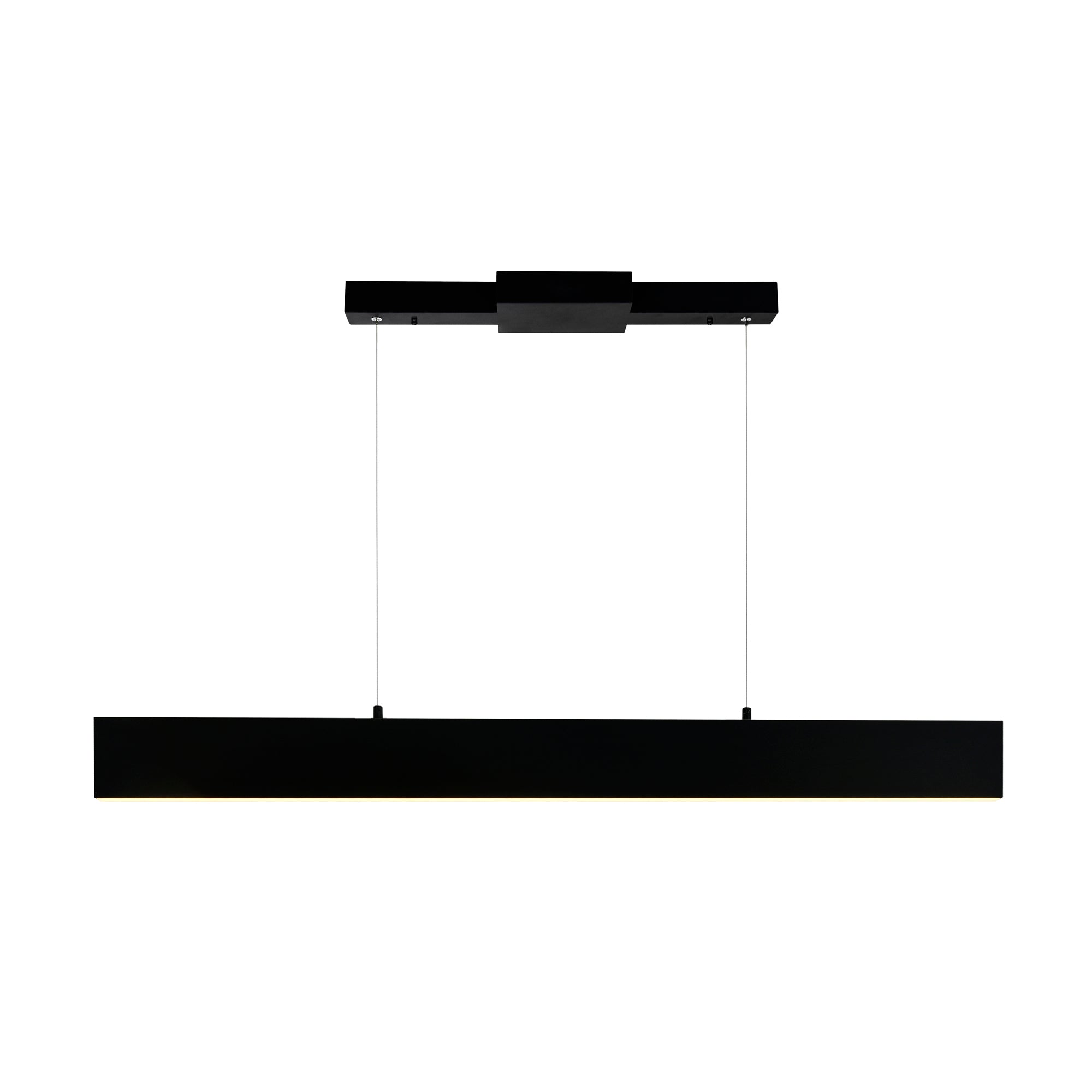 Krista 6 Light 36 Inch Integrated LED Black Chandelier