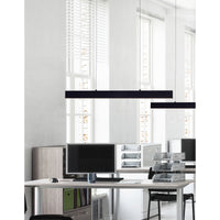 Krista 47in Black Chandelier Integrated LED Fixture