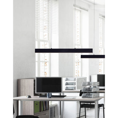 Krista 47in Black Chandelier Integrated LED Fixture