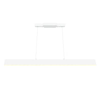 Krista 47in Satin White Chandelier Integrated LED Fixture