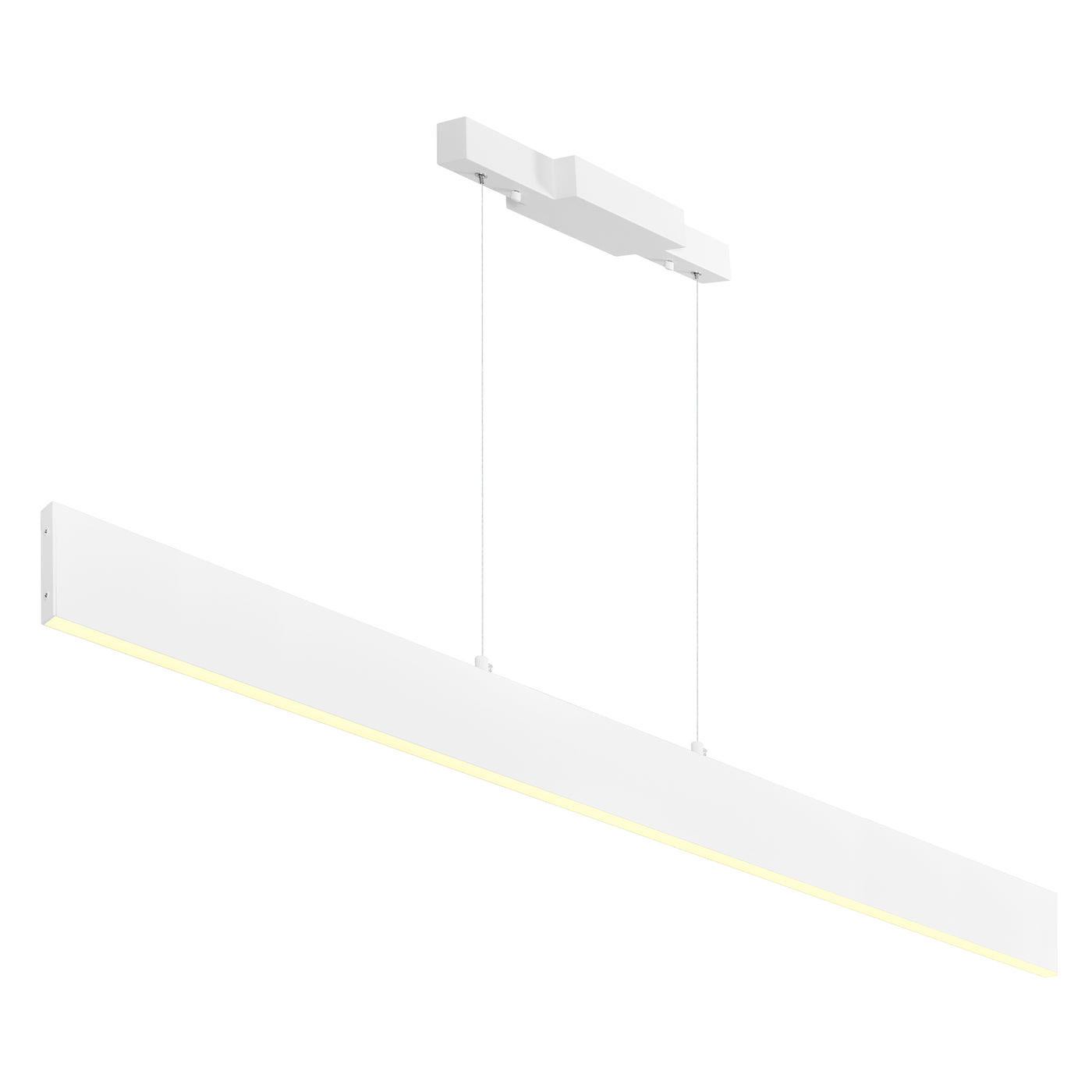 Krista 47in Satin White Chandelier Integrated LED Fixture