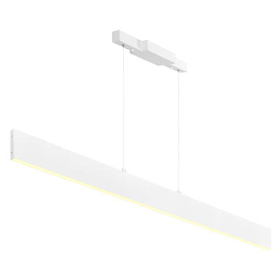 Krista 47in Satin White Chandelier Integrated LED Fixture