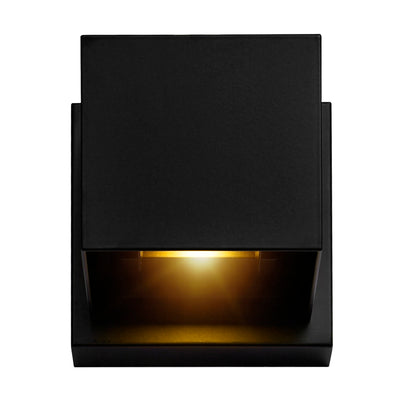 Lilliana Square Black Wall Sconce Integrated LED Fixture
