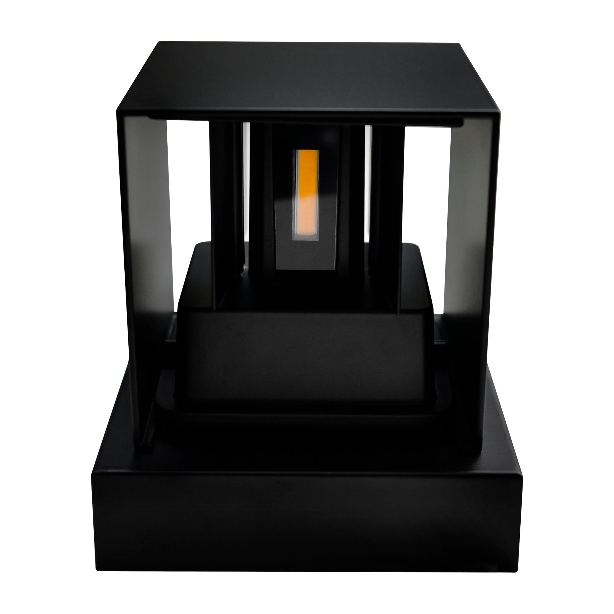 Lilliana Square Black Wall Sconce Integrated LED Fixture