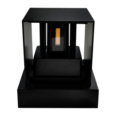 Lilliana Square Black Wall Sconce Integrated LED Fixture