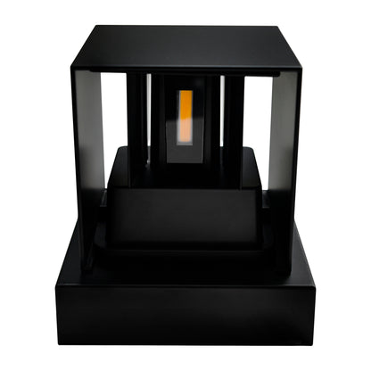 Lilliana Square Black Wall Sconce Integrated LED Fixture