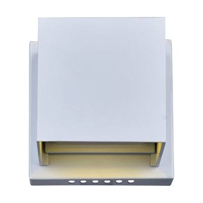 Lilliana Square White Wall Sconce Integrated LED Fixture