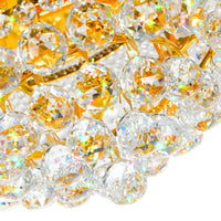 Empire Flush Mounts Gold Finish 3 Lights