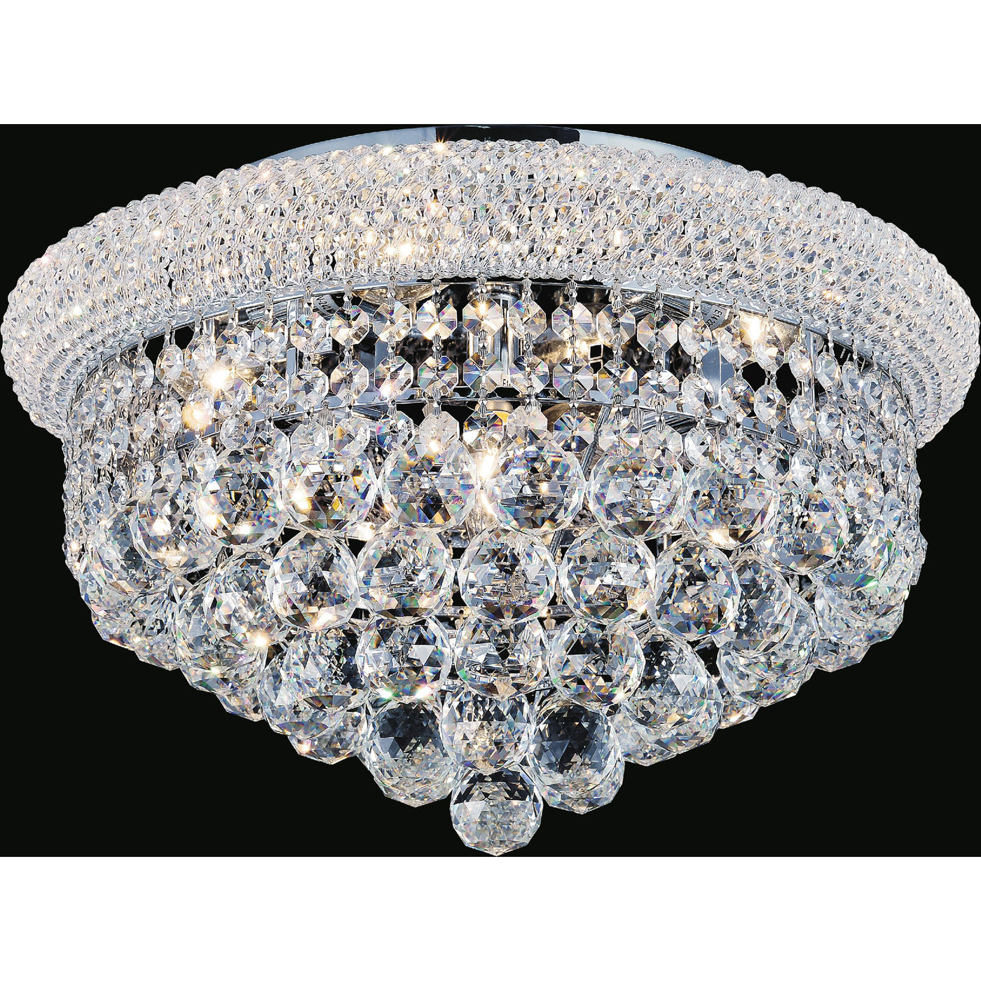 Empire Flush Mounts 4 Light Gold Crystal