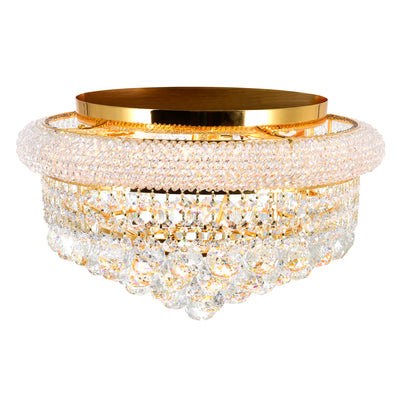 Empire 5 Light Gold Flush Mount Ceiling Fixture
