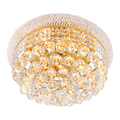 Empire 5 Light Gold Flush Mount Ceiling Fixture