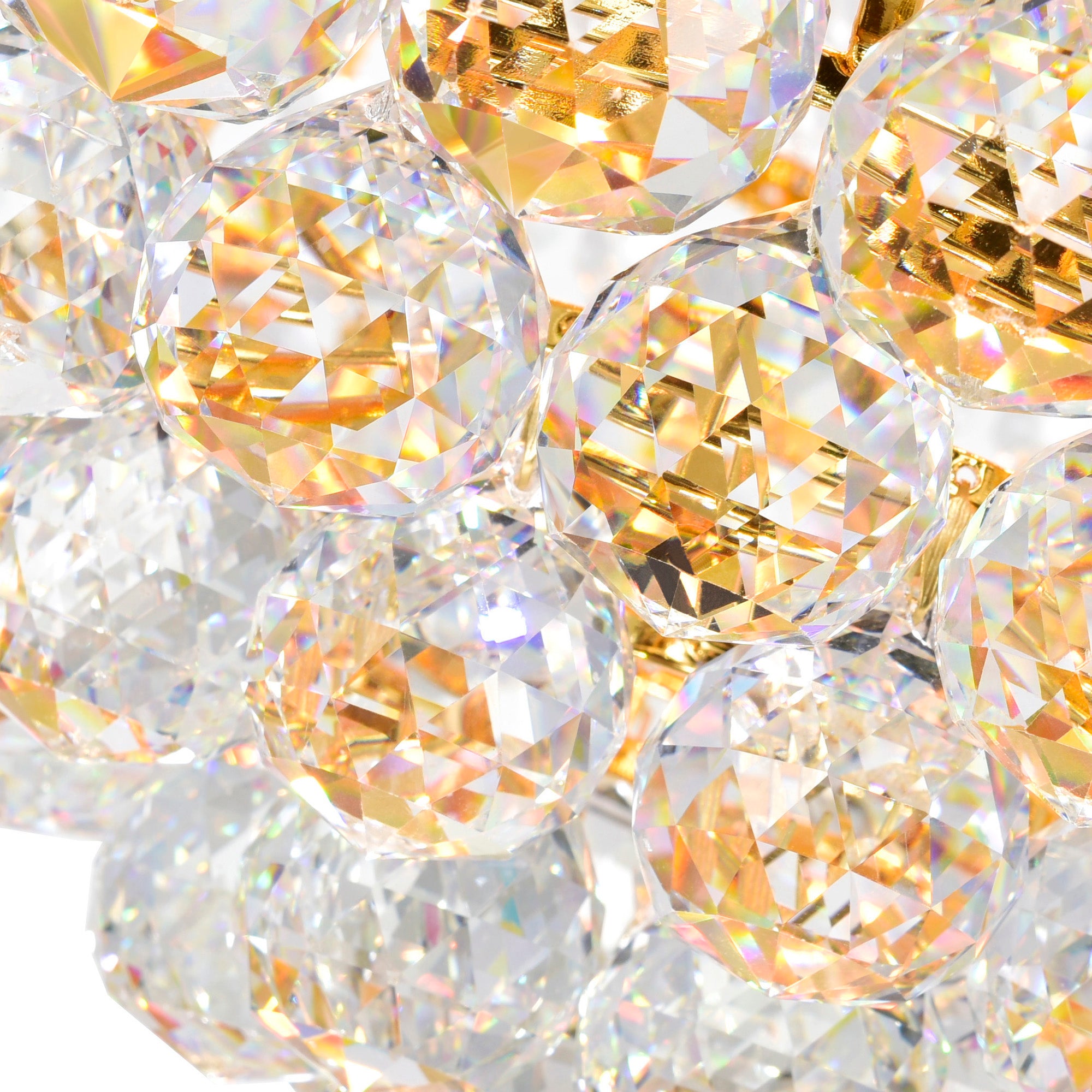 Empire 5 Light Gold Flush Mount Ceiling Fixture