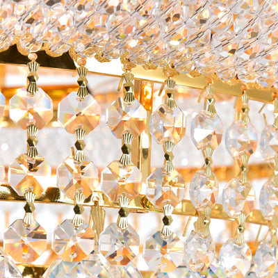 Empire 5 Light Gold Flush Mount Ceiling Fixture