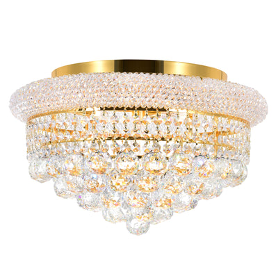 Empire 5 Light Gold Flush Mount Ceiling Fixture