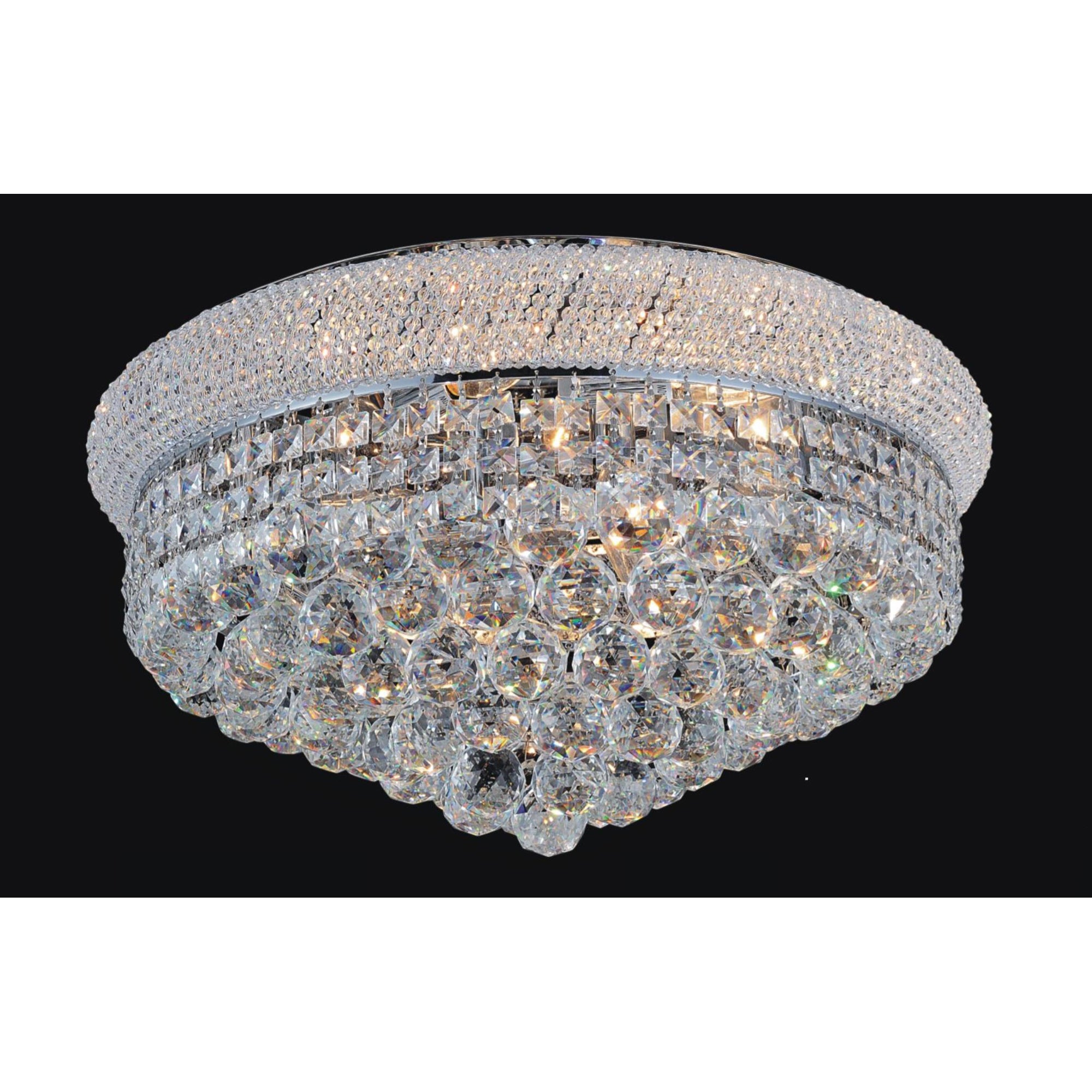 Empire Flush Mounts 13 Light Chrome Crystal