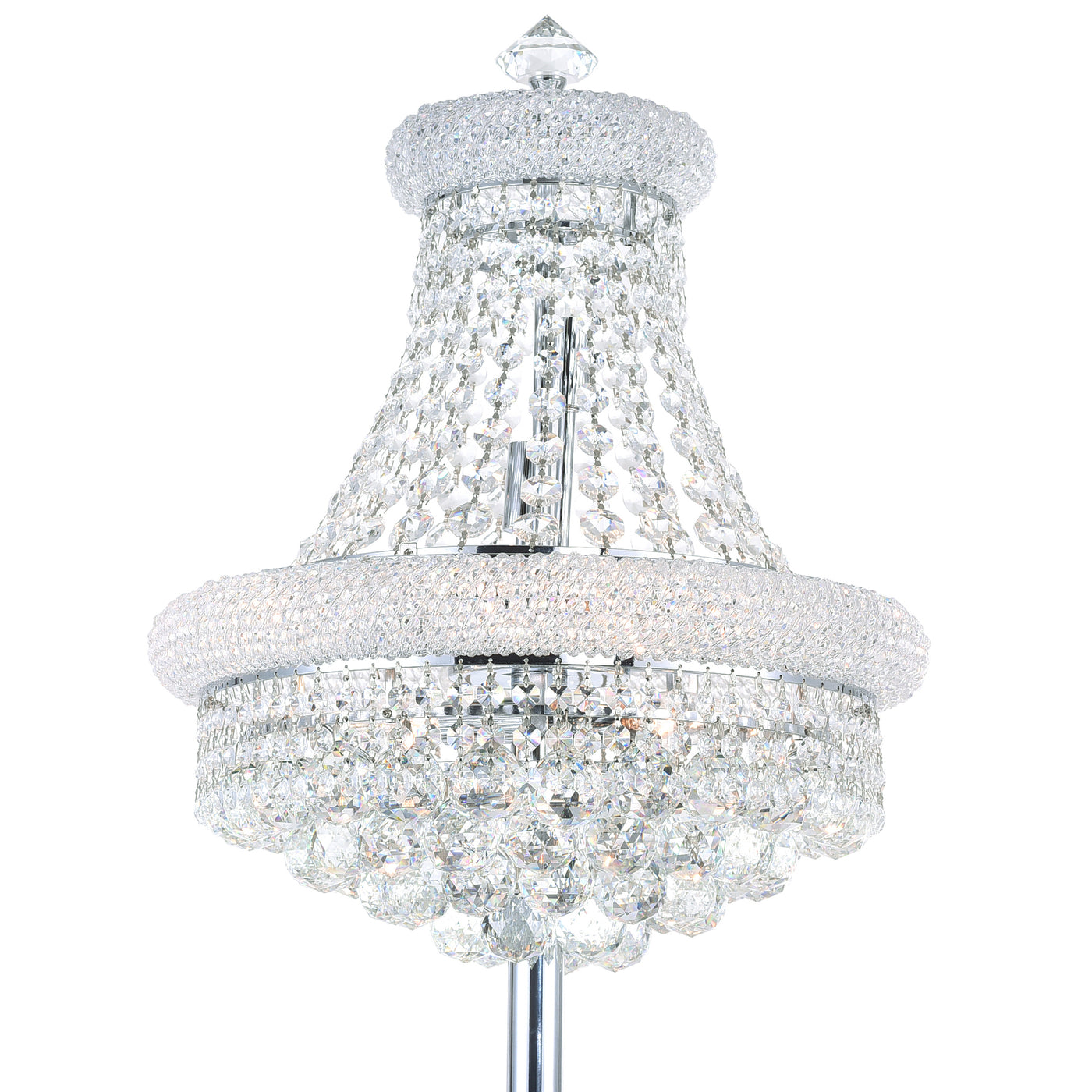 Empire Floor Lamps 8 Light Chrome Finish