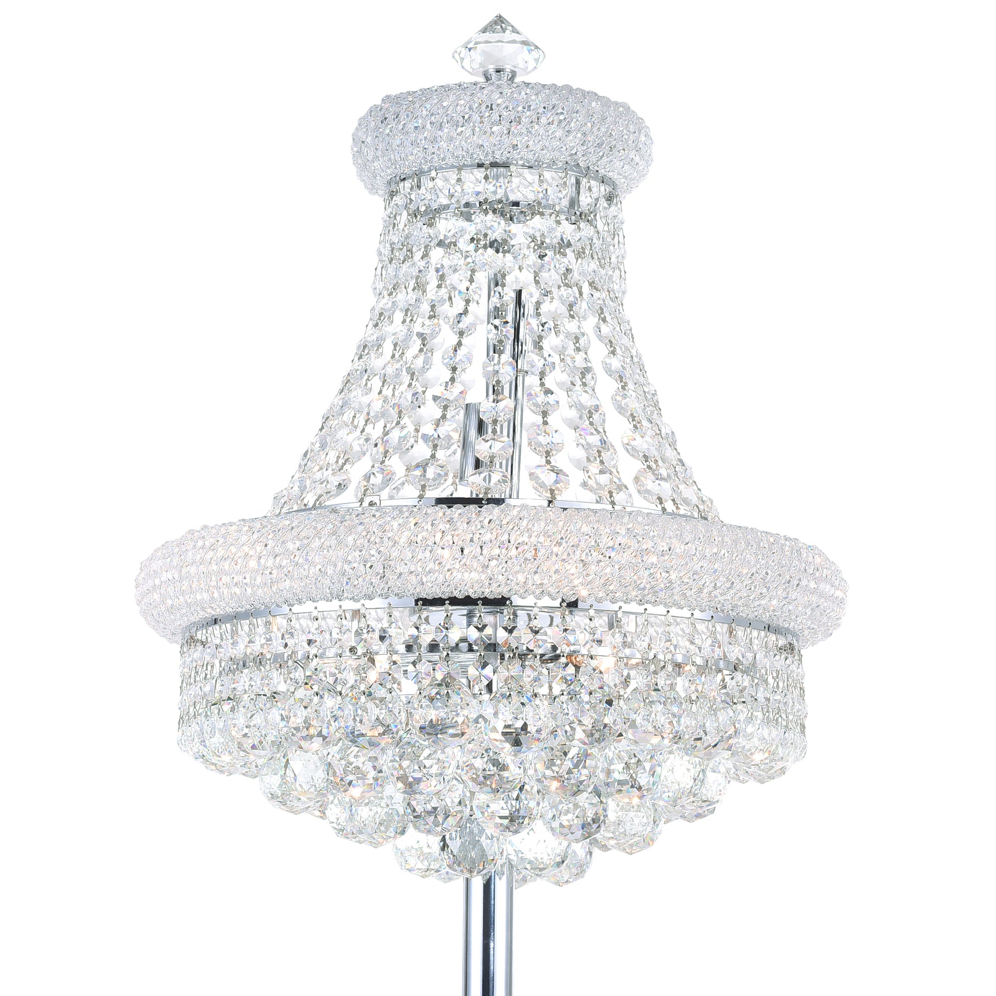 Empire Floor Lamps 8 Light Chrome Finish