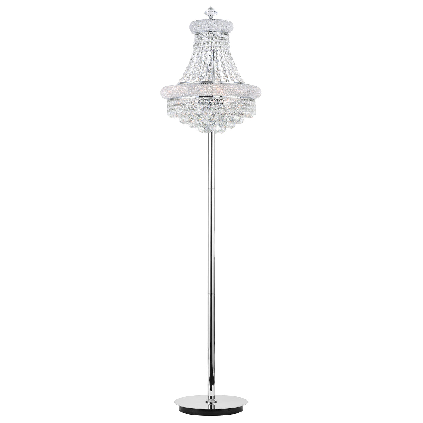 Empire Floor Lamps 8 Light Chrome Finish