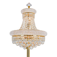 Empire Floor Lamps 8 Lights Gold Crystals