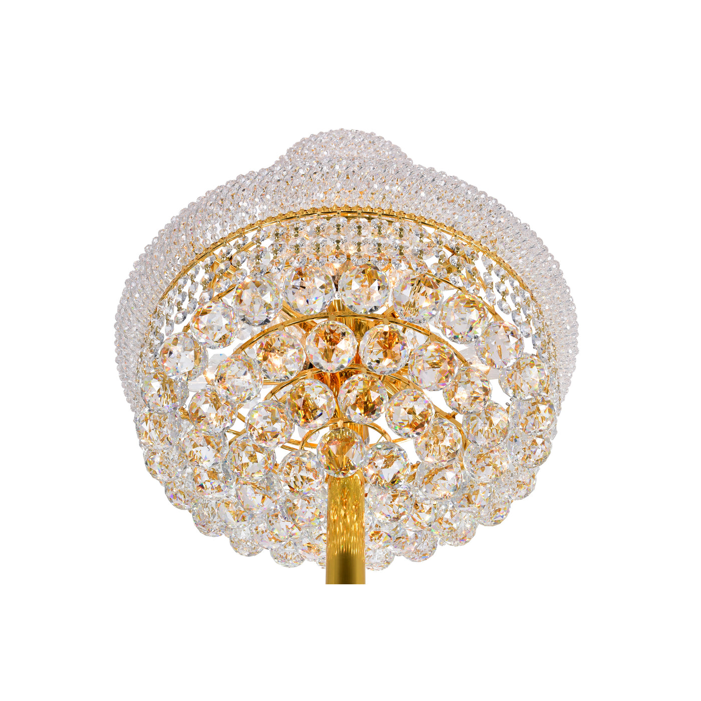 Empire Floor Lamps 8 Lights Gold Crystals