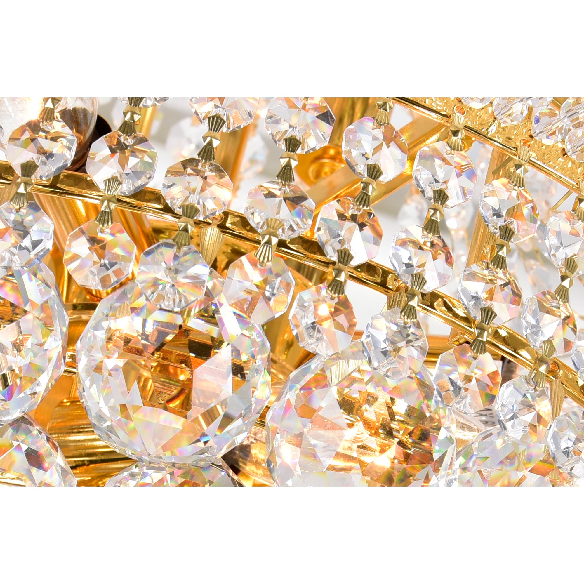 Empire Floor Lamps 8 Lights Gold Crystals