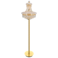 Empire Floor Lamps 8 Lights Gold Crystals