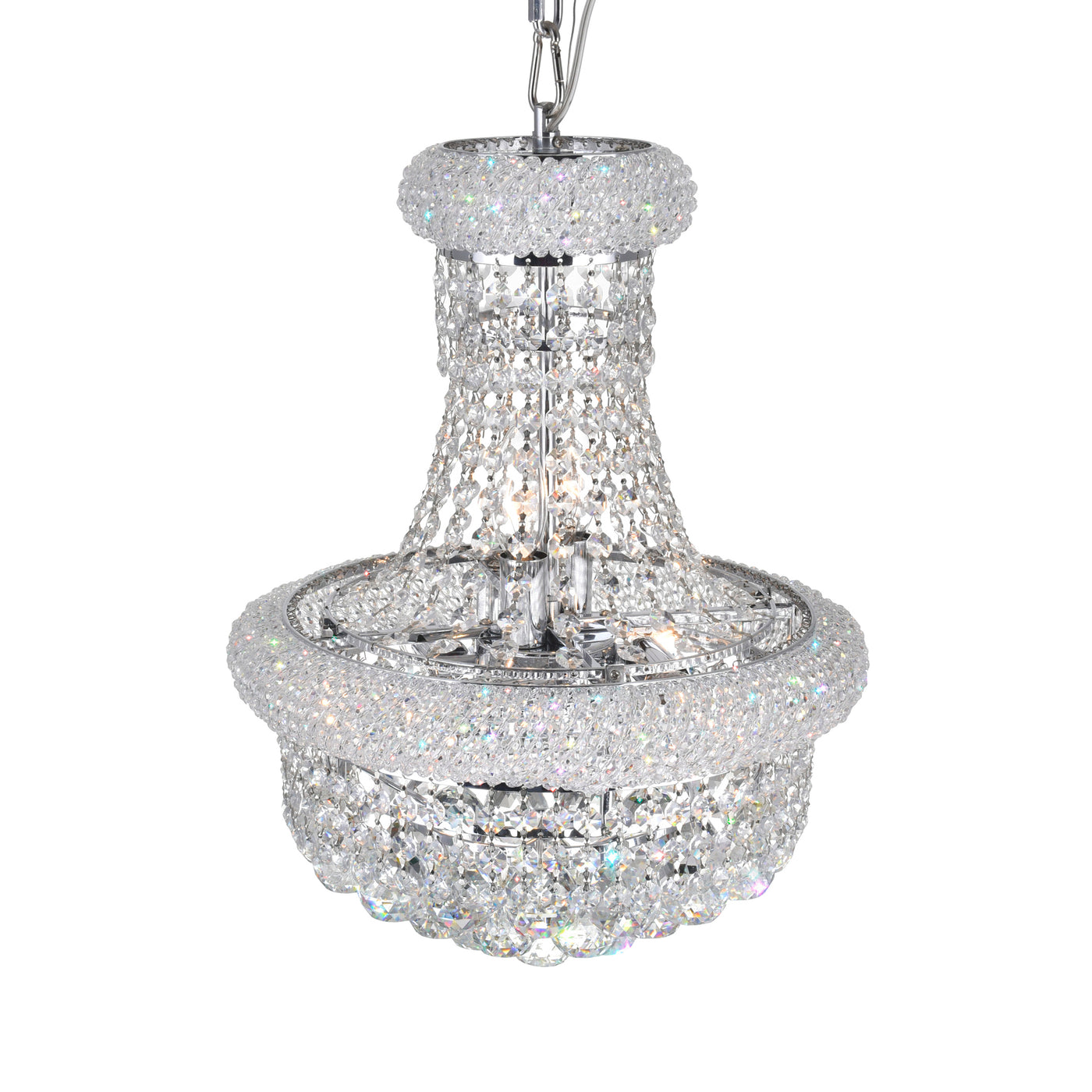 Empire Chandeliers 6 Light Chrome Finish
