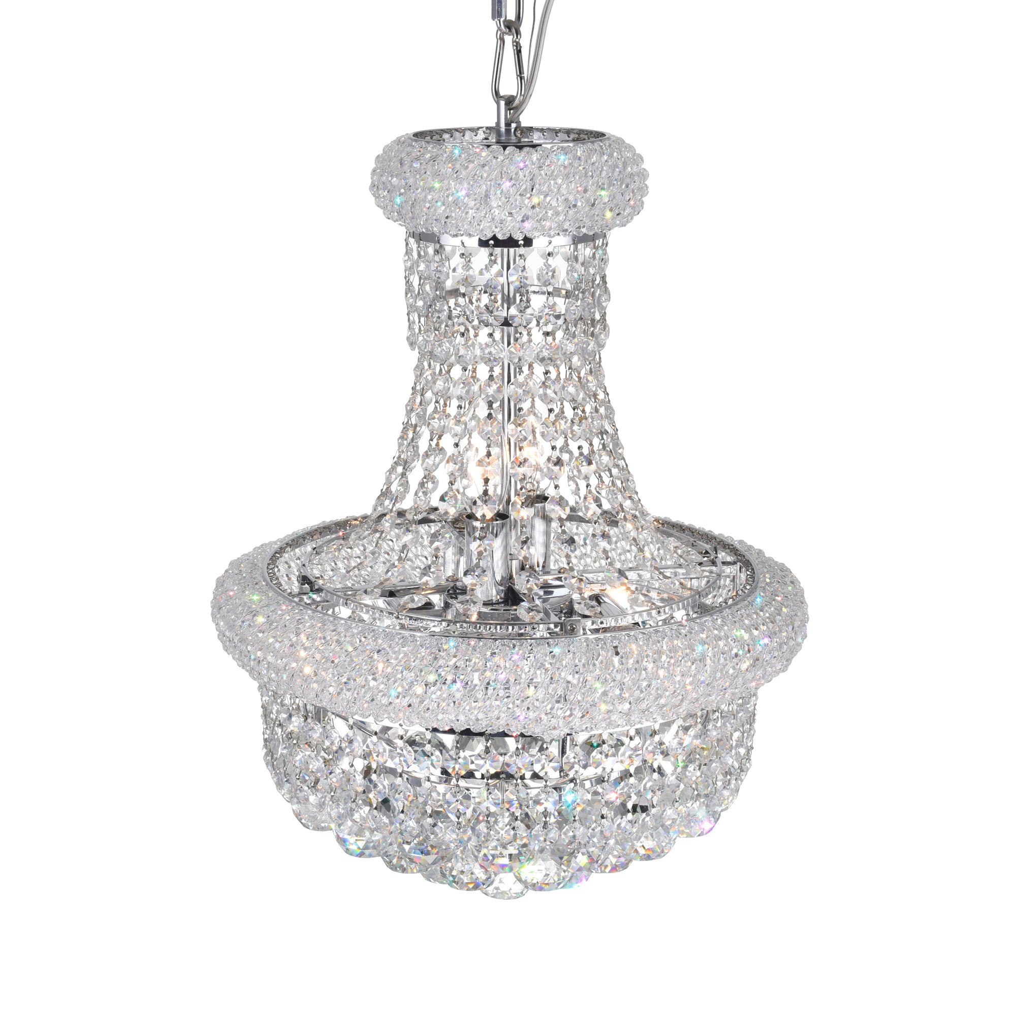 Empire Chandeliers 6 Light Chrome Finish