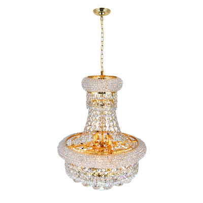Empire Chandeliers Gold 6 Light Crystal