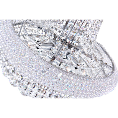 Empire Chandeliers 8 Light Chrome Crystal